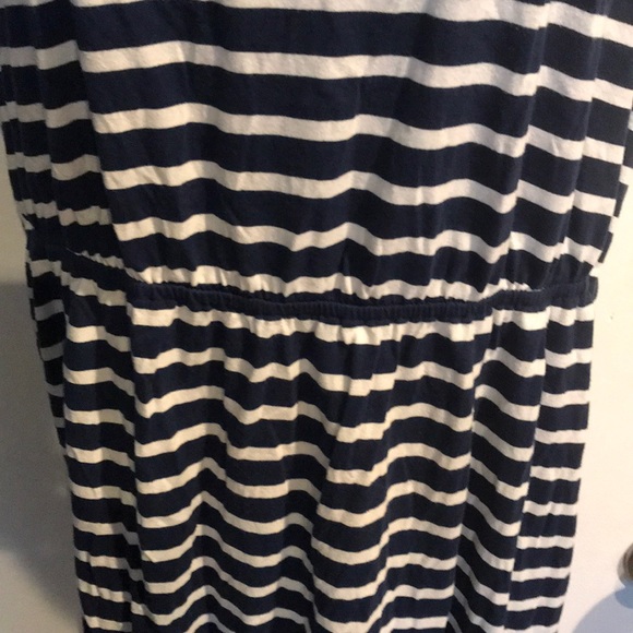 Navy striped tank dress - Picture 3 of 5